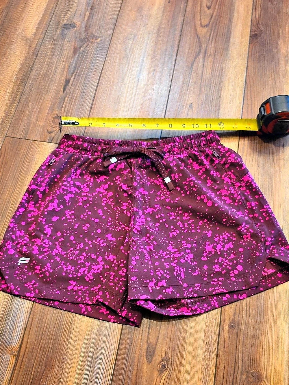 Fabletics Women's Athletic Shorts in Pink & Brown